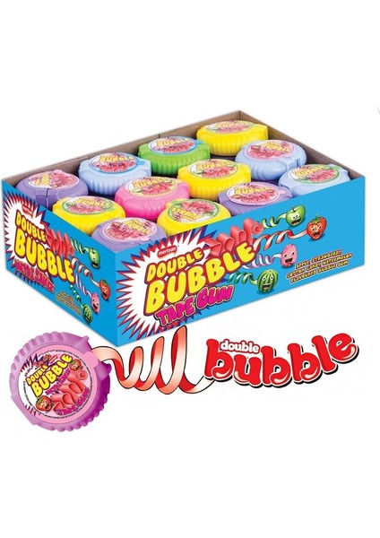 10 gr 48 Adet Double Bubble Meyveli Metre Sakız