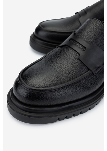 Erkek Deri Siyah Floter Loafer Ayakkabı 722 5233 Erk Ayk Sk24-25 Siyah Fltr modelleri