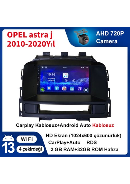 Opel Astra J 2010-2020YIL 2gb Ram 32GB Rom Hafıza Multimedya Kablosuz Carplay Navigasyon