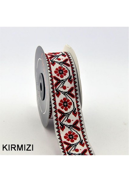 35988-BORDÜR - 10 mt Kırmızı