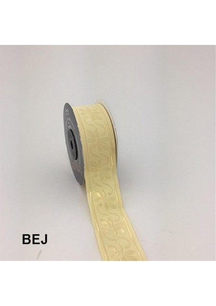 35084-BORDÜR - 10 mt Bej