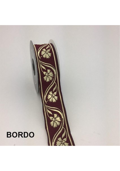 35070-BORDÜR - 10 mt Bordo