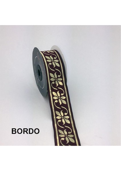 35084-BORDÜR - 10 mt Bordo