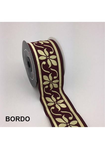 50084-BORDÜR - 10 mt Bordo