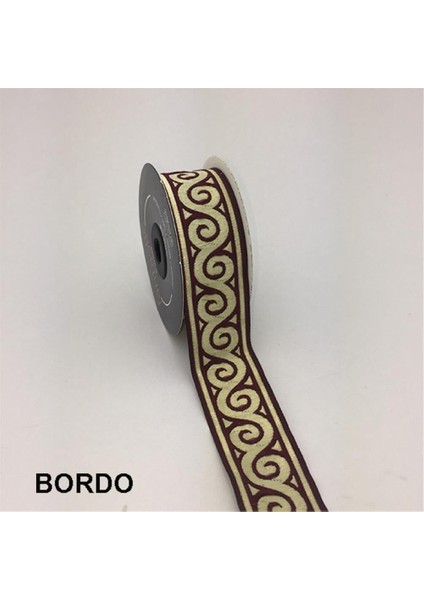 35061-BORDÜR - 10 mt Bordo