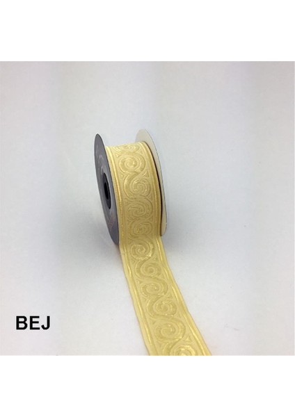 35061-BORDÜR - 10 mt Bej