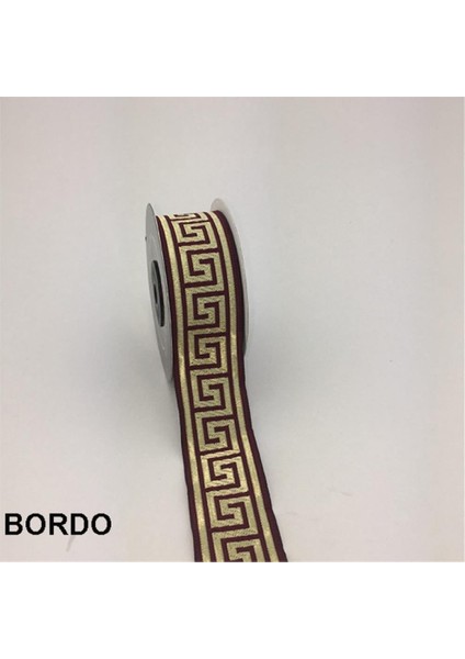 35062-BORDÜR - 10 mt Bordo