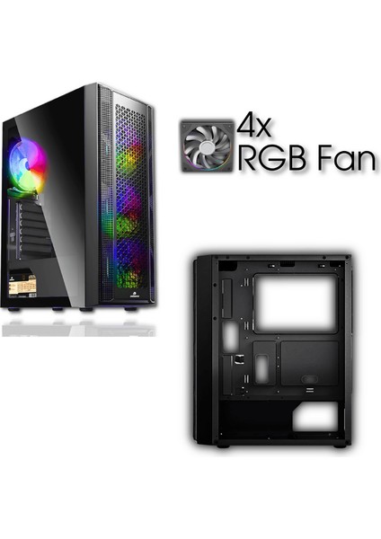 Gmx9954 İ5 12.Nesil 12400F 16Gb Ddr4 512Gb M2 Nvme 8Gb Rtx3050 "23.8 165Hz Oyun PC