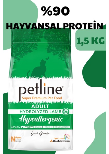 Süper Premium Hypoallergenic - Kuzu Etli Hypoallergenic Yetişkin Kedi Maması 1,5kg