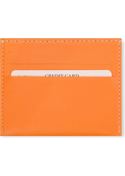 Berlin - Vegan Deri Ultra Ince Kartlık, Minimalist Kredi Kartı Kılıfı, Slim Kart Koruyucu, Ön Cep Cüzdanı