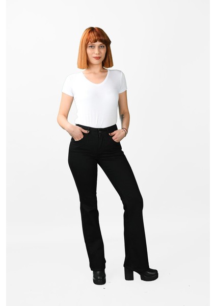 Kadın Çan Paça Kot Pantolon