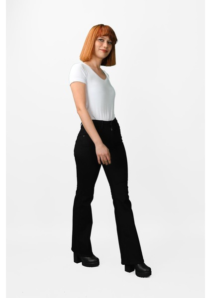 Kadın Çan Paça Kot Pantolon modelleri