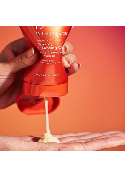Dr. Dennis Gross Vitamin C Lactic Arındırıcı & Nemlendirici Yüz Temizleyici Krem Yağ 177 ml