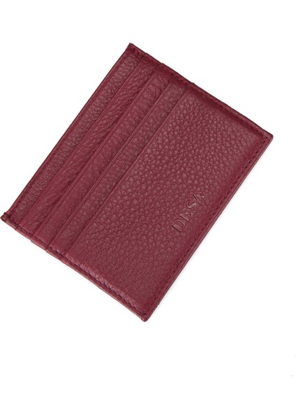 Silas Bordo Deri Kartlık