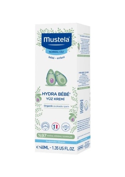 Mustela Hydra Bebe Face Cream 40ML fiyatları