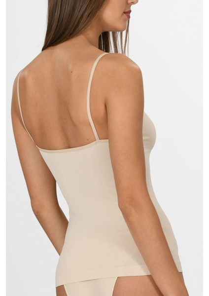 Kadın Ince Ip Askılı Örme Seamless Dikişsiz Soft Basic Atlet 1607 fiyatları