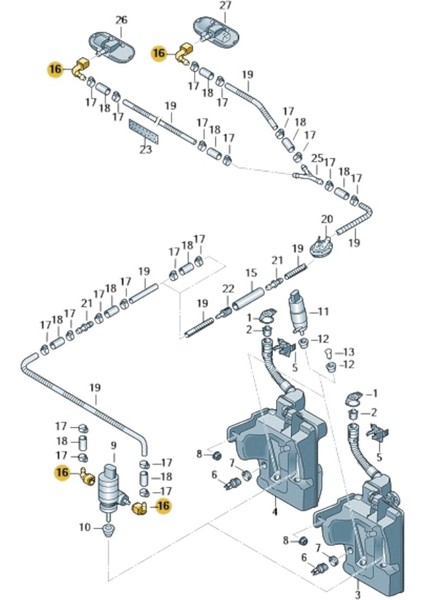 Vw Passat B8.5 2020-2023 Fiskiye Memesi Bağlantı Aparatı 3B0955665C
