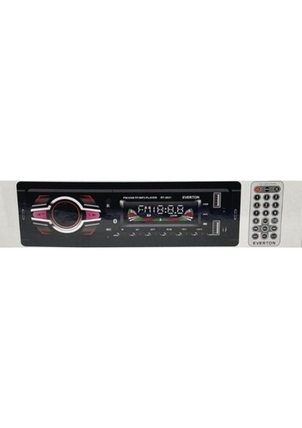 RT-2021 Çift USB&#39LI Usb-Sd-Fm-Aux- Bluetooth Oto Teyp 4X55 Watt