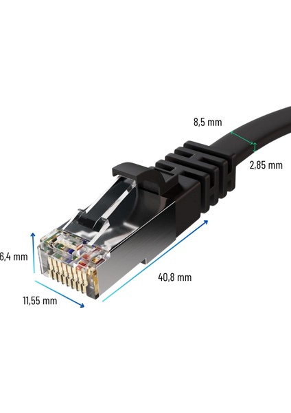 Irenıs 3 Metre Cat7 Kablo Yassı Ftp Ethernet Network Lan Ağ Kablosu