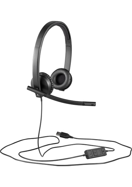 Logitech 981-000575 H570E Stereo USB Çift Taraflı Headset Mikrofonlu Kulaklık