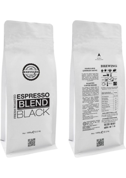 Blend Black Espresso Çekirdek Kahve 1000 gr