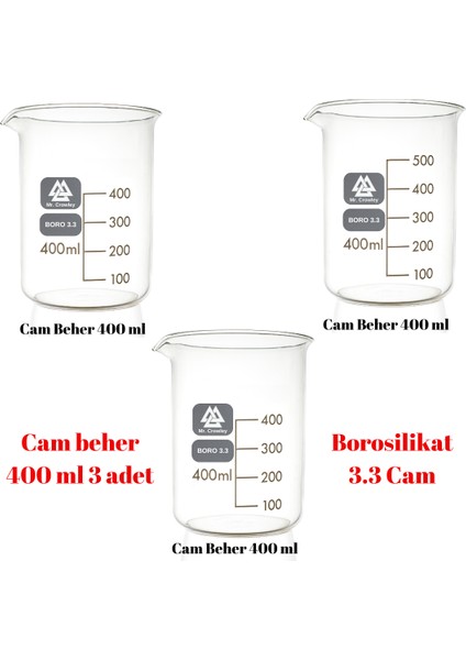 Cam Beher Kısa Form Set
