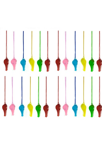 Düdük Plastik Düdük 24'lü Ipli Düdük