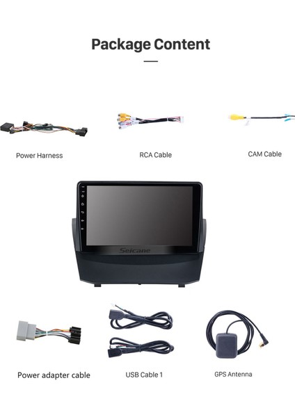 Ford Fiesta 2009-2011 Android 10 Multimedya Tv USB Kamera 2gb Ram