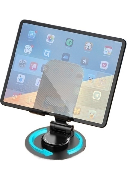 Taşınabilir Çok Fonksiyonlu Katlanır, Metal Dönen Cep Telefonu Tutucusu, Kaymaz Masaüstü Tembel Canlı Yayın Tutucusu, Tablet Tutucusu (Yurt Dışından) modelleri