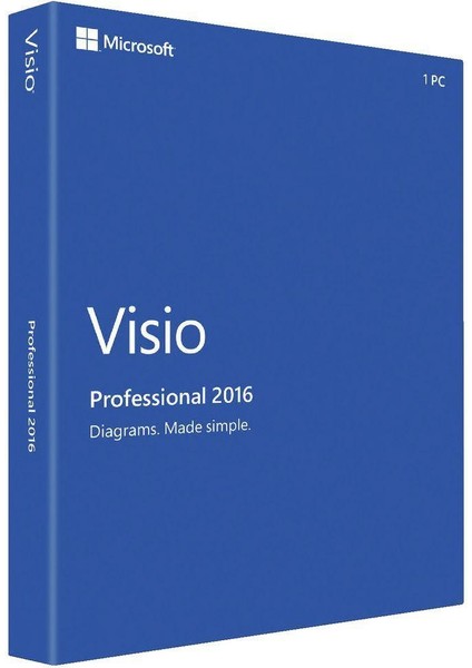 Visio Professional 2016 Ömür Boyu Elektronik Lisans (Mail Adresinize Kayıt)