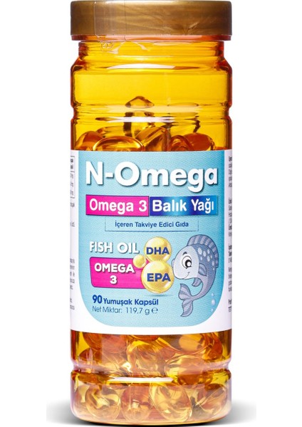 Omega 3 1000 Mg Balık Yağı 90 Yumuşak Kapsül