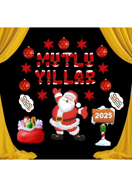 Mutlu Yıllar Okul Pano Süsü 02