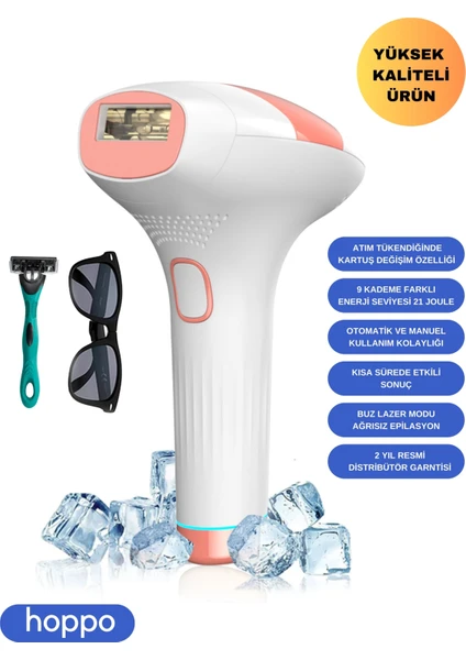 Xmia Ipl Lazer Epilasyon Cihazı 999.999 Atım 9 Kademe Ultra Güçlü