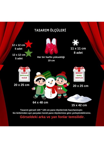 Mutlu Yıllar Okul Pano Süsü 03