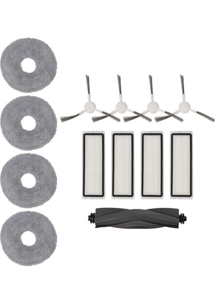 L10 Prime ve Pro Robot Süpürge Ana Yan Fırça Hepa Filtre Paspas Bezi Yedek Parçaları (Yurt Dışından)