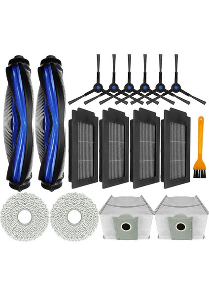 T50 Pro Robot Süpürge Parçaları Için Ana Fırça Hepa Filtreleri, Yan Fırça Toz Torbası, Paspas Bezleri (Yurt Dışından)