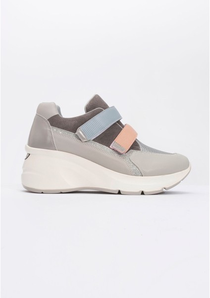 Berge Buz Multi Kadın Cırtlı Dolgu Taban Spor Sneakers fırsatları