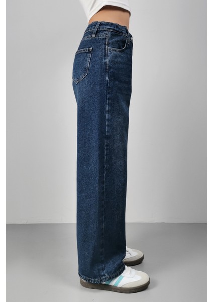 Cedy Denım Kız Çocuk Yüksek Bel %100 Cotton Palazzo Jean Pantolon modelleri
