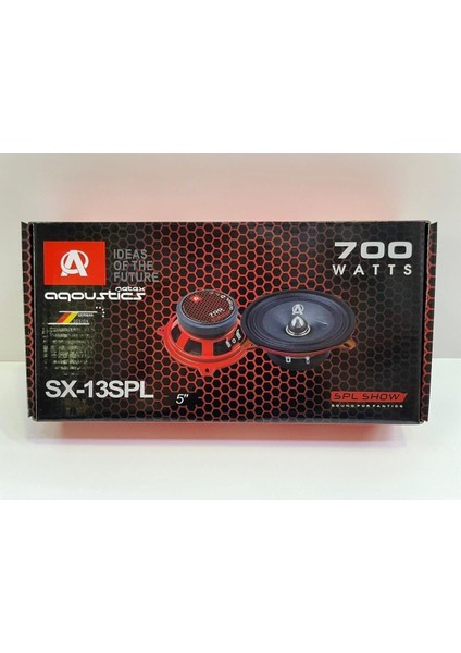 Aqoustics SX-13SPL 13 cm Midrange 700 Watt Maximum Power 2 Adet modelleri