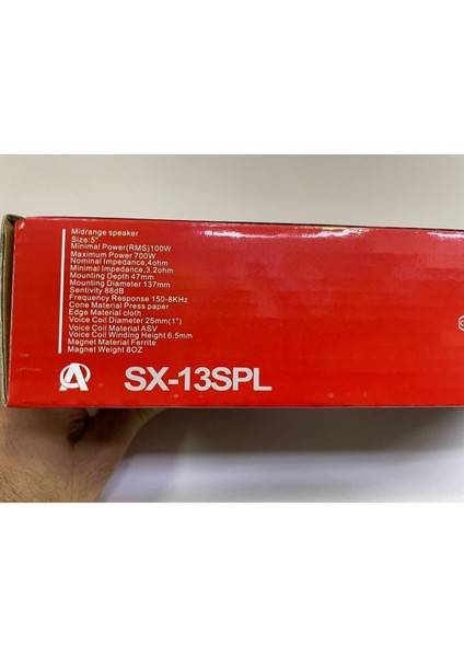 Aqoustics SX-13SPL 13 cm Midrange 700 Watt Maximum Power 2 Adet fırsatları
