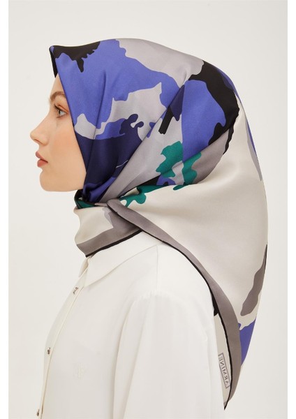 Nostalji Serisi Twill Ipek Eşarp 8935-07NT