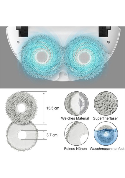 L10S ULTRA/L10 Ultra Aksesuar Seti Robot Süpürge Yedek Parçaları Toz Torbaları Paspas Mendil (Yurt Dışından) fırsatları
