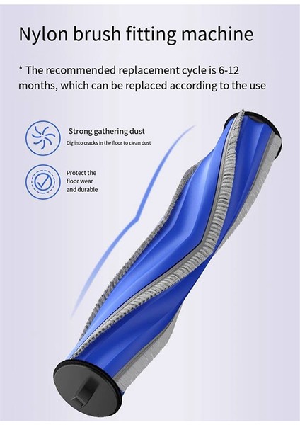 X2S Makine Vakum Süpürgesi Yan Fırça Bez Filtre Klipsi Karbon Toz Torbası Silindiri (Yurt Dışından) fiyatları