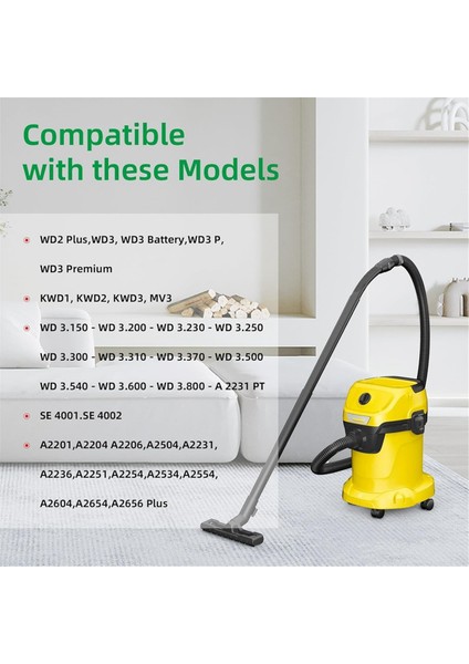 6.959-130.0 Için 15 Paket Elektrikli Süpürge Torbası, Kağıt Filtre Temizleyici, Wd3 1629 Mv3 Premium (Yurt Dışından) modelleri