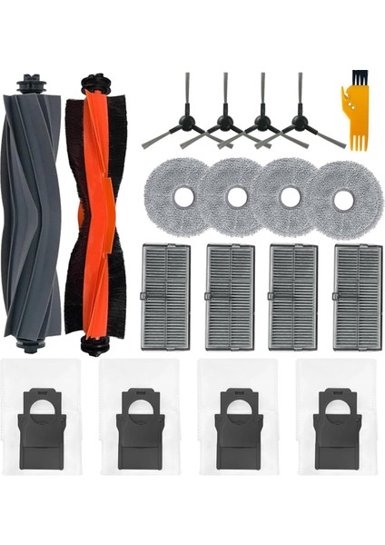 X30 ULTRA/L30 ULTRA/X30 Pro ULTRA/X30 Elektrikli Süpürge Için Yedek Set, Ana Fırçalar Filtreler Toz Torbaları (Yurt Dışından)