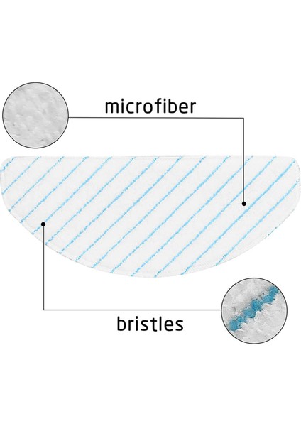 Ozmo T8 Max T9 + Elektrikli Süpürge Parçaları Için 50 Adet Tek Kullanımlık Güçlü Bez Paspas Bezi Pedleri (Yurt Dışından)