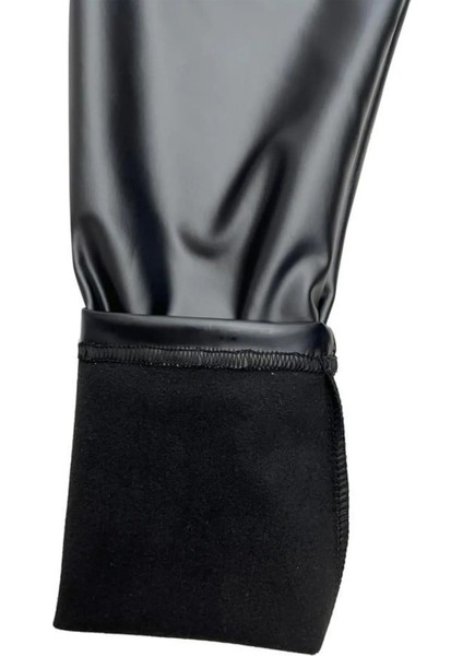 Full Elastan Mat Deri Kışlık Kadın Tayt Yüksek Bel Şardonlu Toplarlayıcı Mat Suni Deri Tayt fırsatları