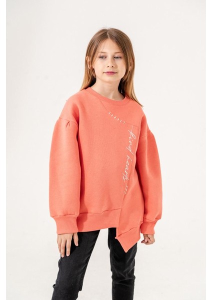 Kız Çocuk Asimetrik Üç Iplik Sweatshirt G4530 fiyatları