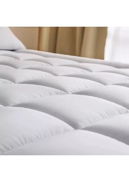 Topper 4.1 - Super Soft Yatak Pedi - Pamuk Kılıflı - Süper Yumuşak Nano Elyaf Dolgu