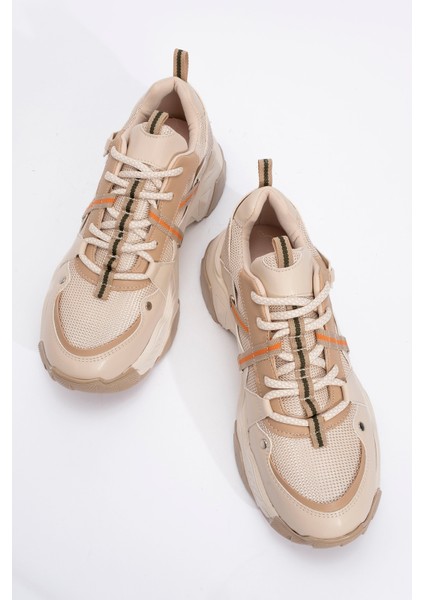 Leona Bej Kadın Spor Sneakers